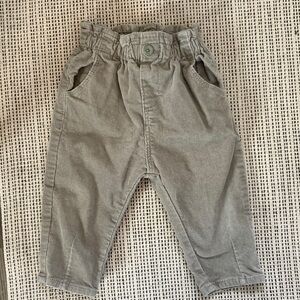 Zara Kids Corduroy Paperbag Waist Pants